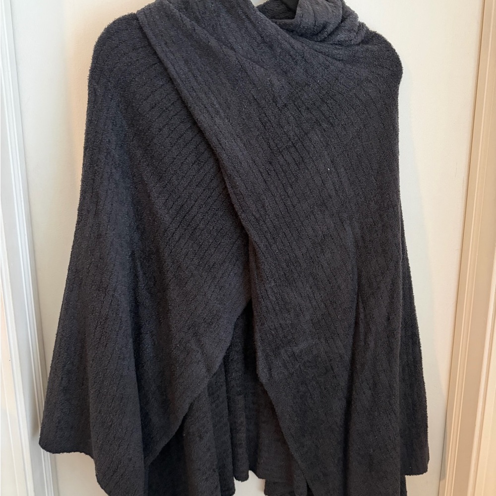 Barefoot Dreams Charcoal Poncho